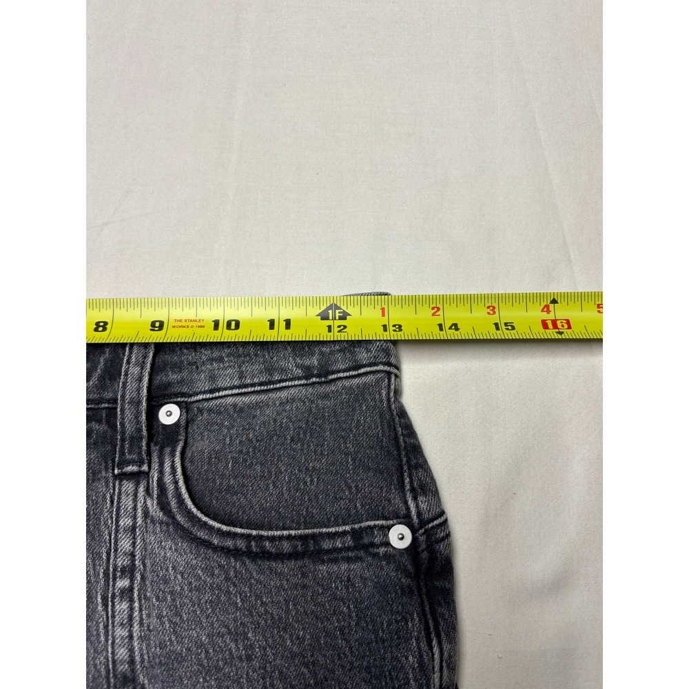 Madewell The Perfect Vintage Straight Jean Faded Black Seam Denim Womens 24X29 - Picture 10 of 14